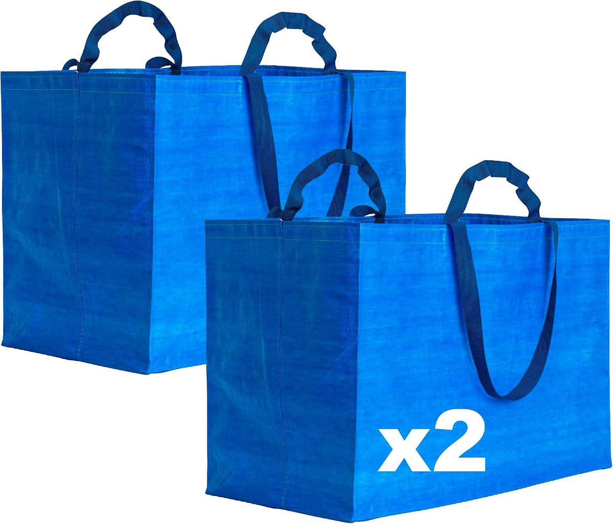 Maxi shopper - gerecycled polypropyleen - gelamineerd met bussen - ideaal voor boodschappen - SnelShoppen
