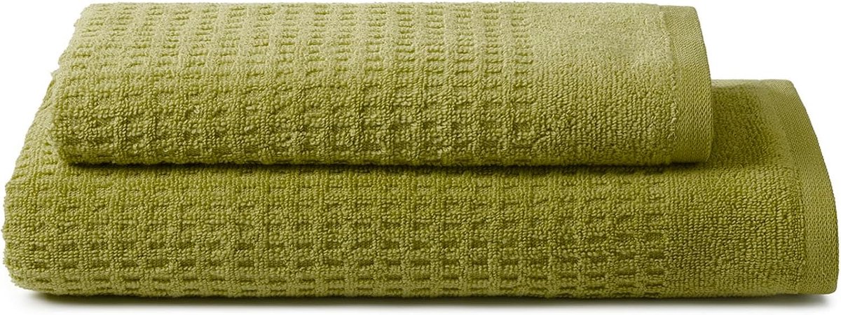 Handdoeken set 50 x 100 cm en 40 x 50 cm - 100% katoen - zachte en absorberende kwaliteit - SnelShoppen