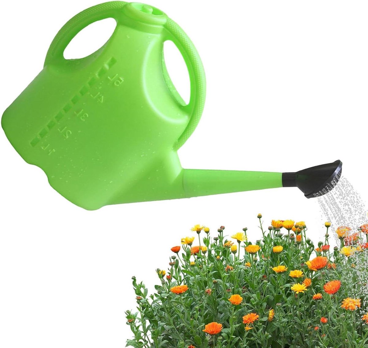 Gietbus Tuin - Waterkan Planten - Planten Water Geven - Afneembaar Mondstuk - 5 Liter - Groen
