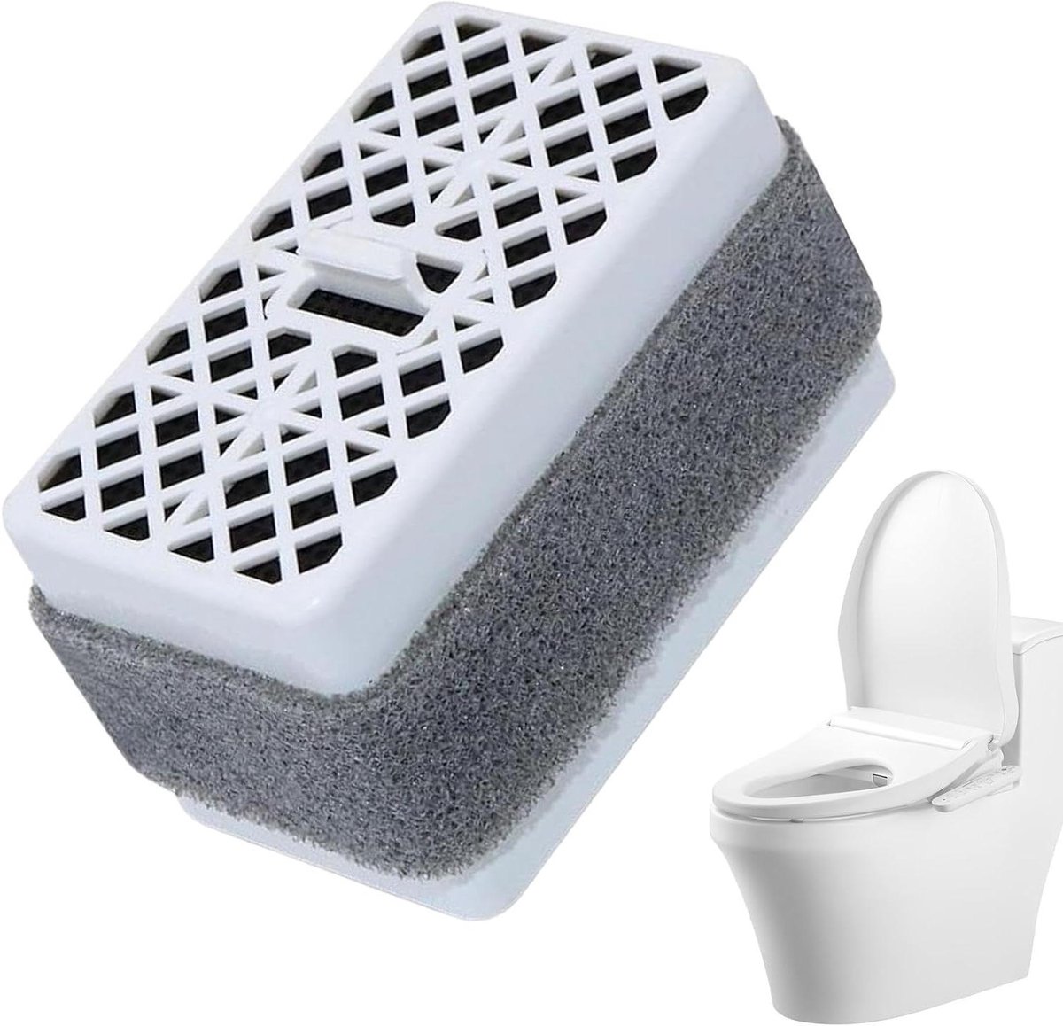 Luchtreiniger Toilet - Geurverwijderaar Badkamer - Frisse Lucht - Actieve Koolfilter - 6.3 x 4 x 3 cm - Wit