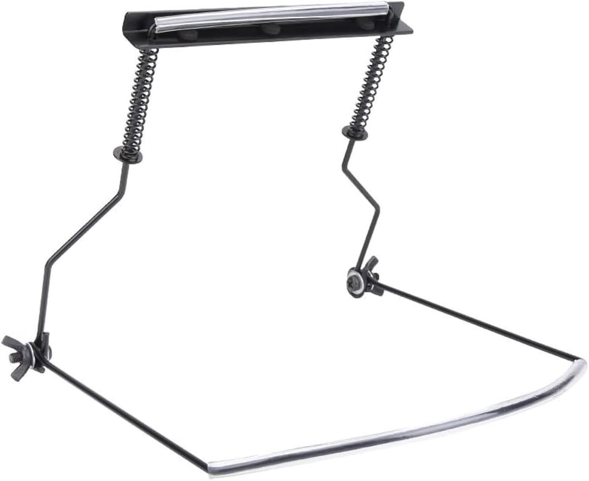 Neck Holder, Metal Adjustable 10 Hole Harmonica Harp Holder Neck Stand Rack Mount