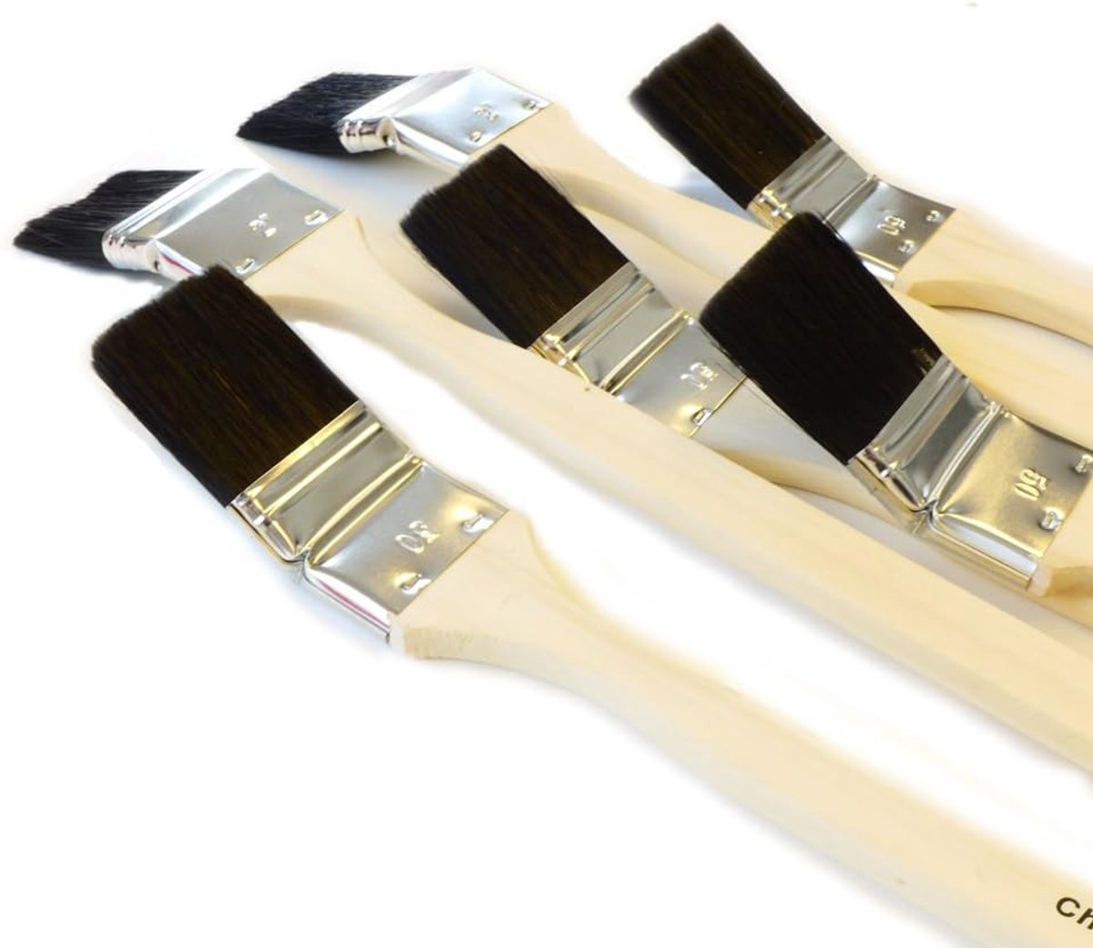 6 x radiatorkwast hoekkwast 50 mm 2 inch zwarte mengborstel ambachtskwaliteit