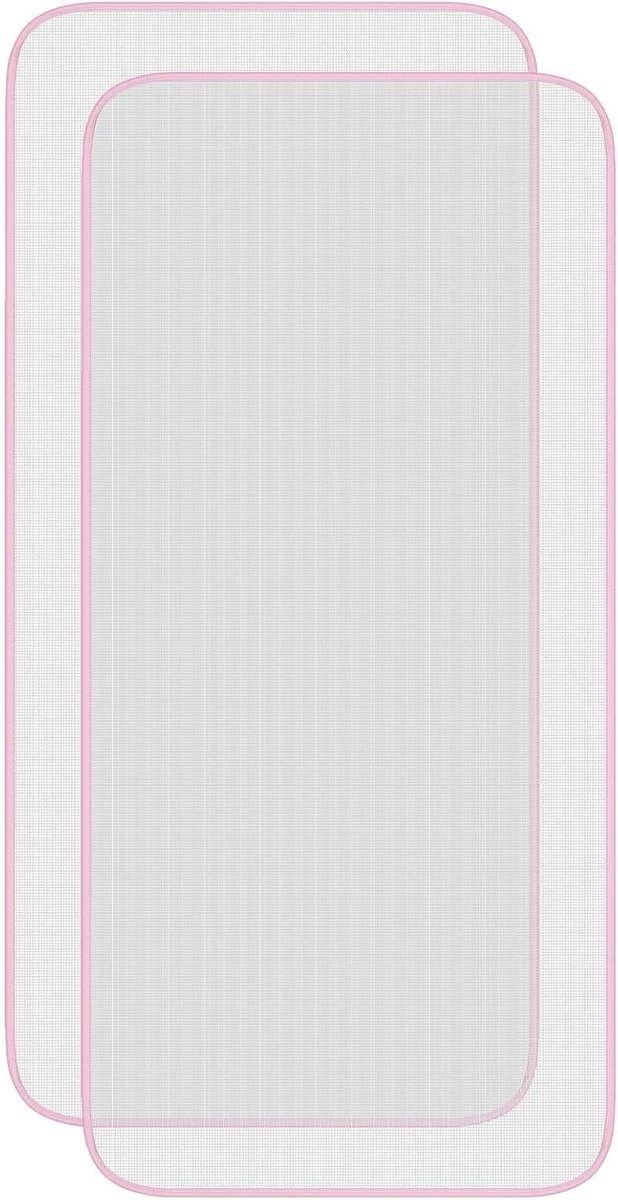 2 stuks strijkonderlegger voor tafel, mesh-stof, strijkdoek voor stoomstrijkijzer ter bescherming van je kleding tegen brandwonden, strijkmat om te strijken en te naaien (roze)