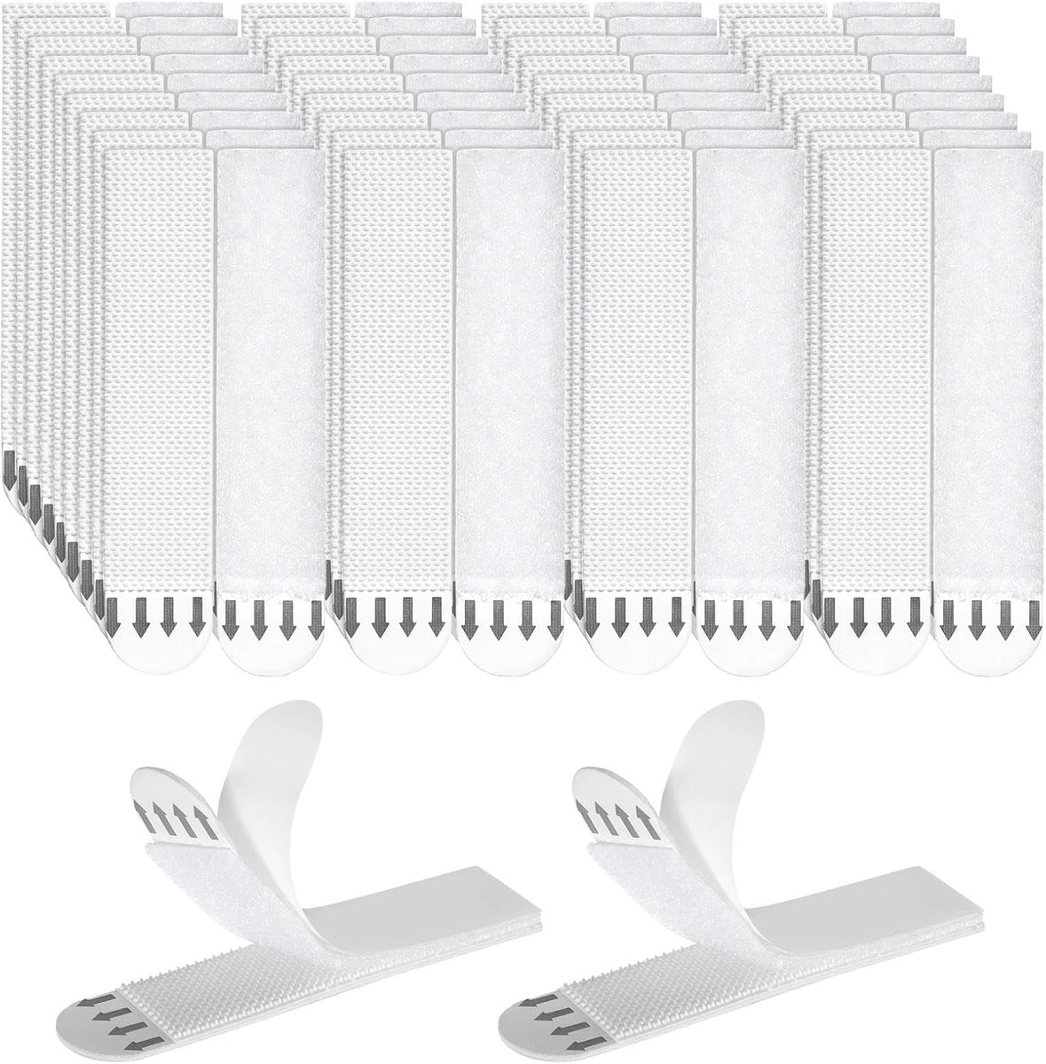 Grote ophangstrips voor foto's, 20 paar zelfklevende hangers om aan de muur op te hangen zonder spijkers, afneembare haken en lus zonder beschadiging, advesive tape voor foto's, lijsten