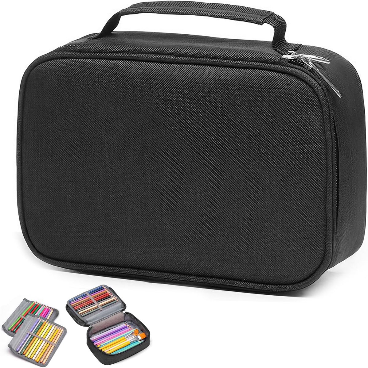 Etui tiener, school-etui, pennenetui jongens, pennenetui, etui voor jongens, 5 vakken, draagbare pennenetui, potlodenorganizer