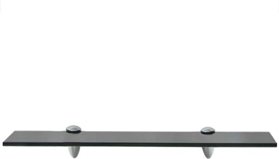 vidaXL - Zwevend - schap - 50x10 - cm - 8 - mm - glas