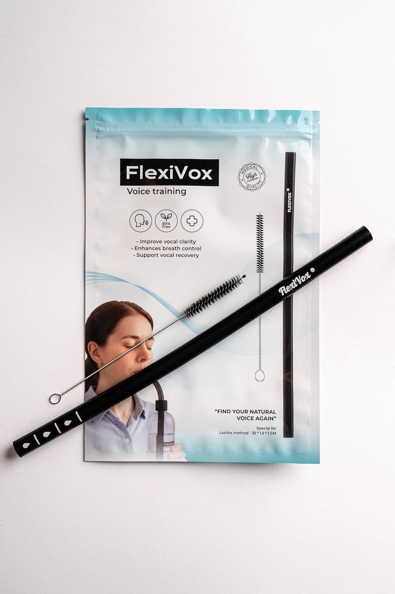 Vocal kit FlexiVox® - Space Black - Aseptisch talc - Verbeter uw stem - ShopVlot