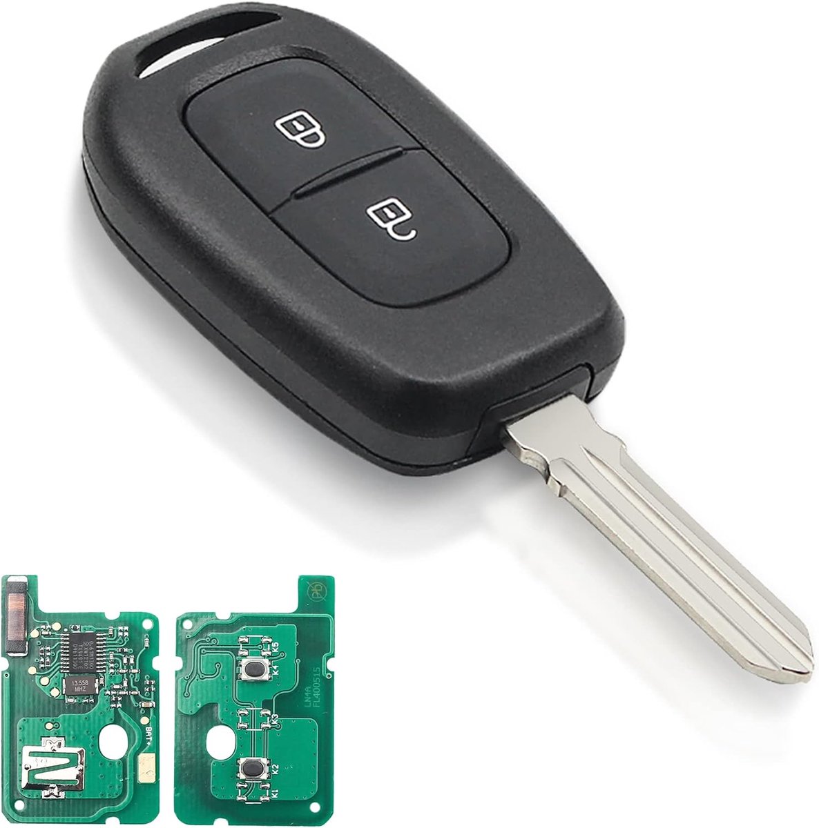 Auto sleutel afstandsbediening - 433MHz - PCF7961M chip - vervangende sleutel voor Renault en Dacia - ShopVlot
