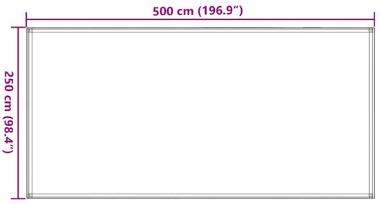vidaXL - Tenttapijt - 250x500 - cm - bruin van Merkloos — afbeelding 3