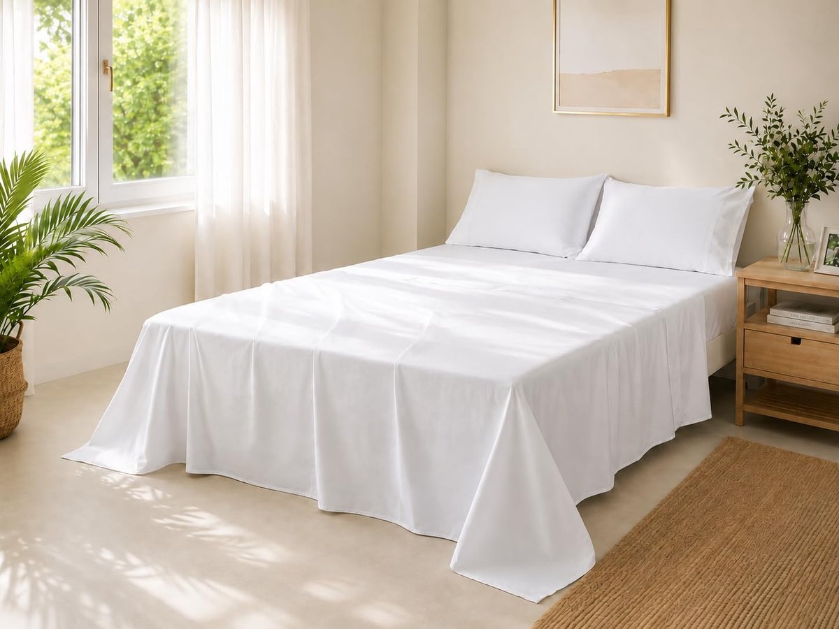 Beddengoed 150 x 200 cm - Egyptisch katoen - 300 draads count - Luxe hotelkwaliteit - ShopVlot
