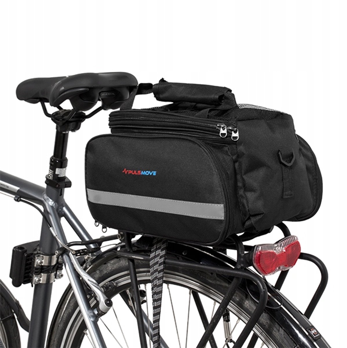 PulsMove Fietstas Bagagedrager 20L Waterdicht - Zwart