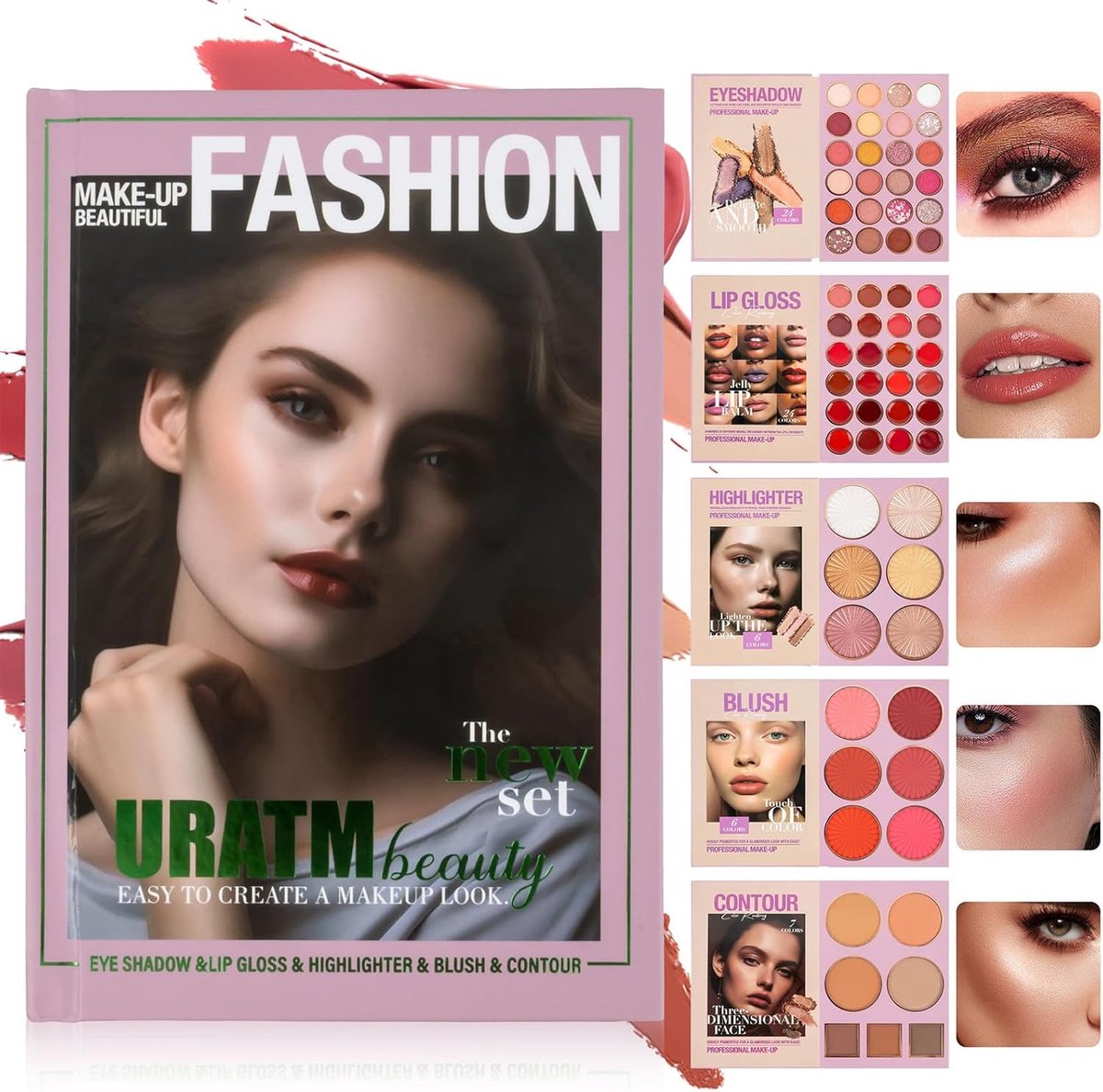 Makeup set compleet - 24 oogschaduwpaletten - 24 lipgloss - waterproof en langdurig - ideaal voor elke look - ShopVlot