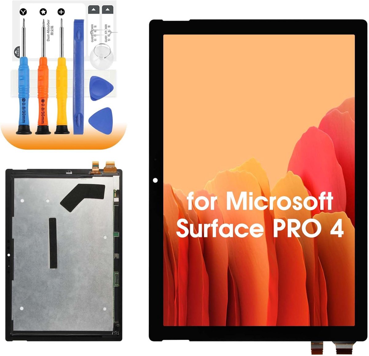 LCD scherm voor Microsoft Surface Pro 4 - 12.3 inch - vervangingsscherm - inclusief gereedschap - ShopVlot