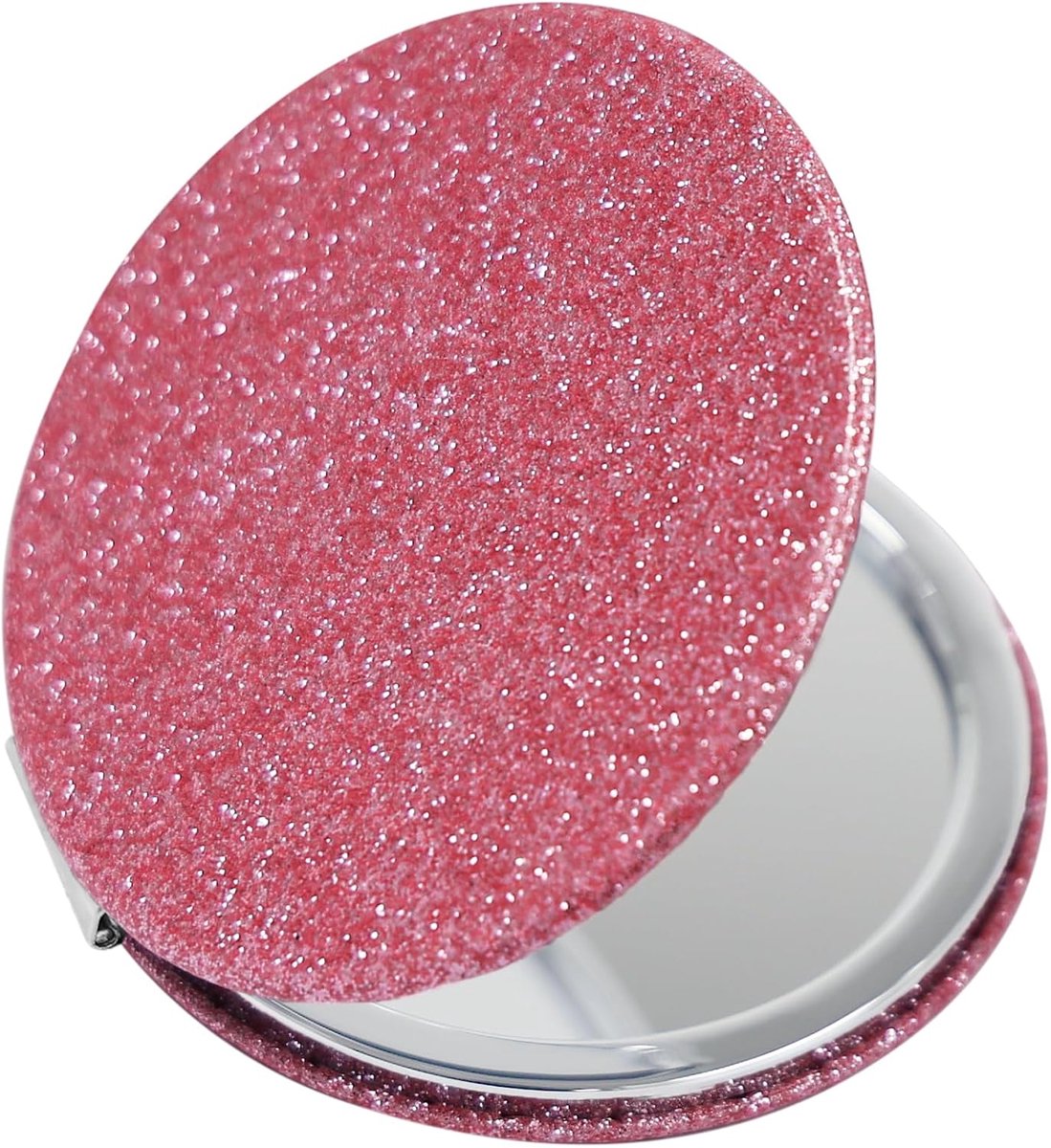 Make-up spiegel dubbelzijdig 1X/2X - compact formaat - 7 kleuren beschikbaar - ideaal voor onderweg - ShopVlot