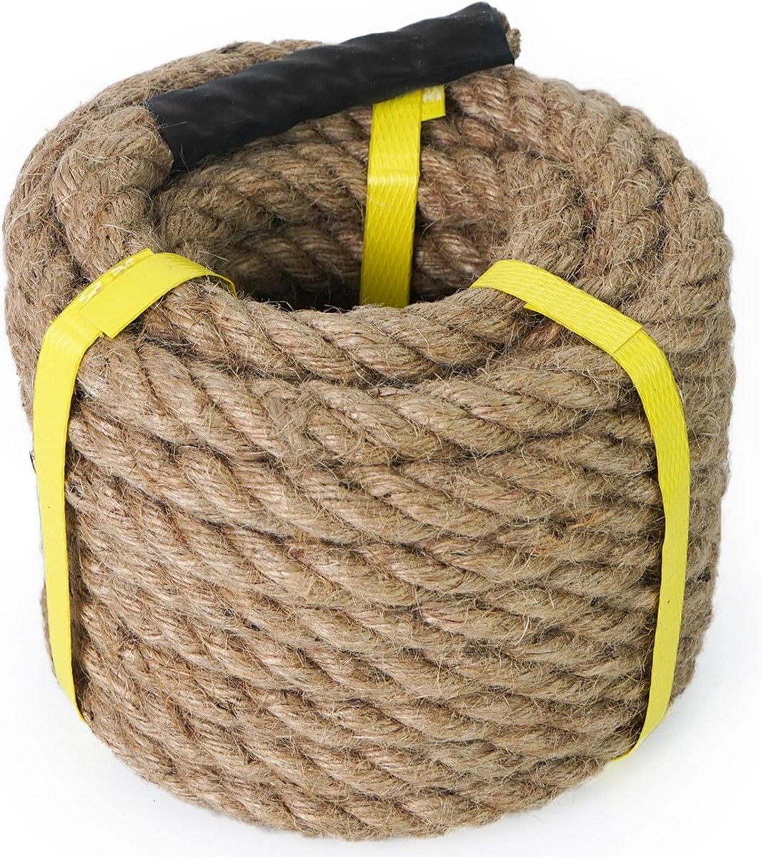 Jute touw 40mm x 30m - natuurlijke jutevezels - duurzaam en biologisch afbreekbaar - ideaal voor tuindecoratie - ShopVlot