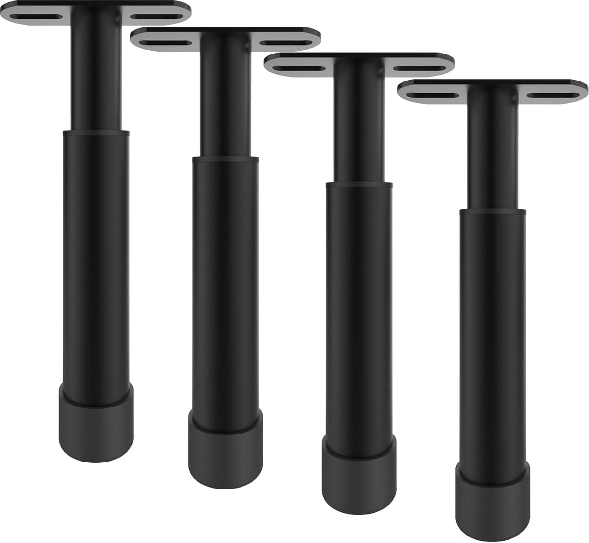 Tafelpoten verstelbaar 180-300MM - metalen zwart - sterk en stabiel - eenvoudig te installeren - ShopVlot