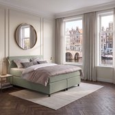 Anno 1588 - Boxspring Amsterdam - Pocketvering - Lentegroen - 160x210 cm - Inclusief Dekbed en Kussens