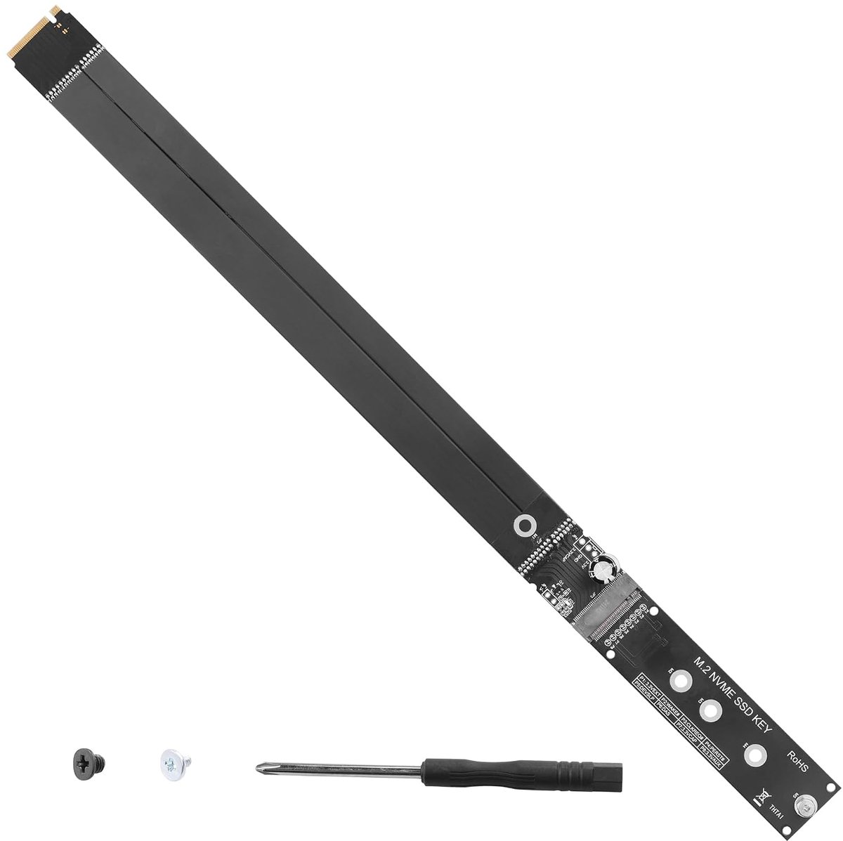 M.2 NVMe SSD Extension Cable 33cm - M-Key Adapter - 32Gbps Snelheid - Verbeterde Stabiliteit - ShopVlot