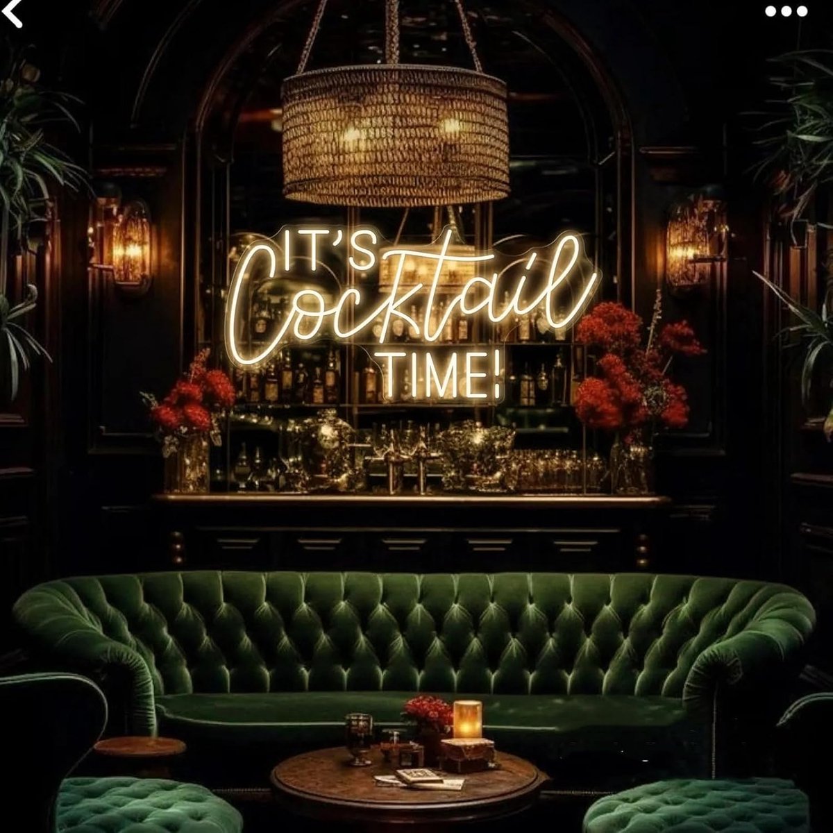 Neon sign cocktail - warm wit - dimbaar - sfeervolle wanddecoratie voor bar en feest - ShopVlot