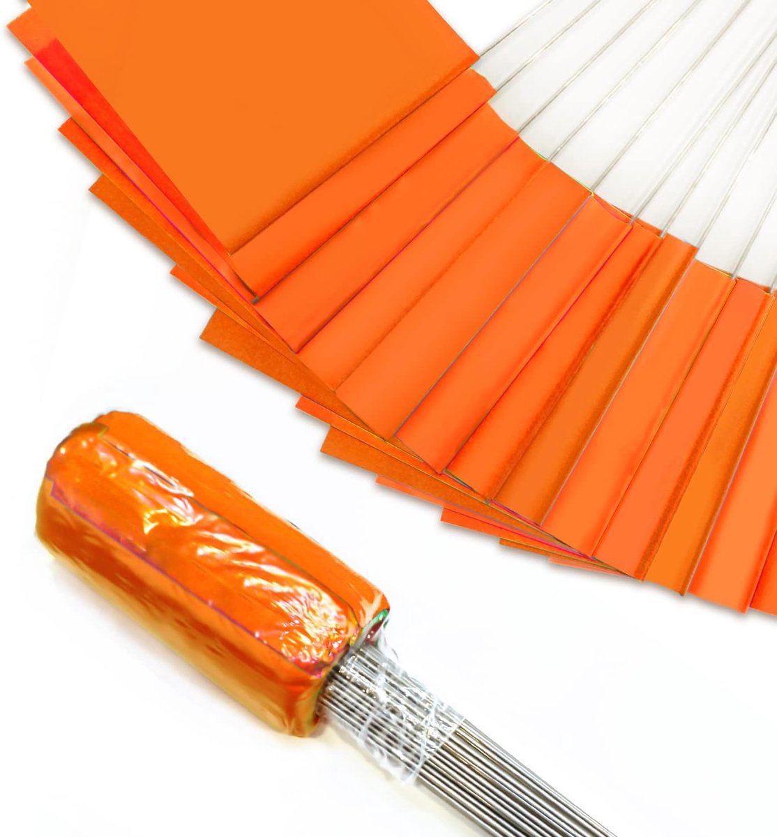 Markerflags 100 stuks - Oranje PVC - Sterk en duurzaam - Ideaal voor markeren in de tuin - ShopVlot