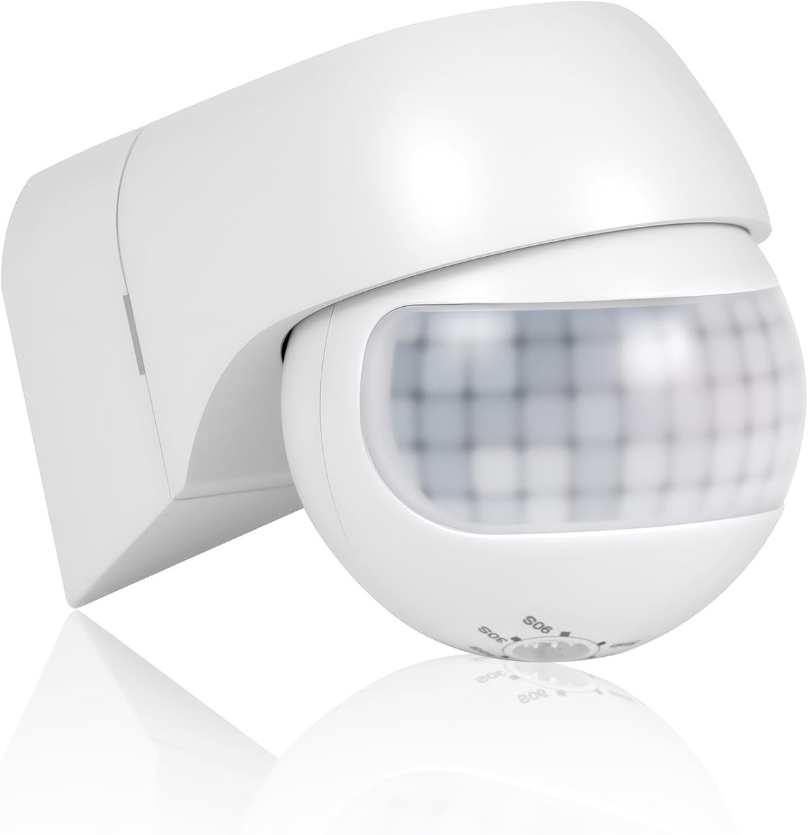 Infrarood bewegingsmelder 6-8m/120° - IP44 voor binnen en buiten - zwart - betrouwbare beveiliging - SnelShoppen