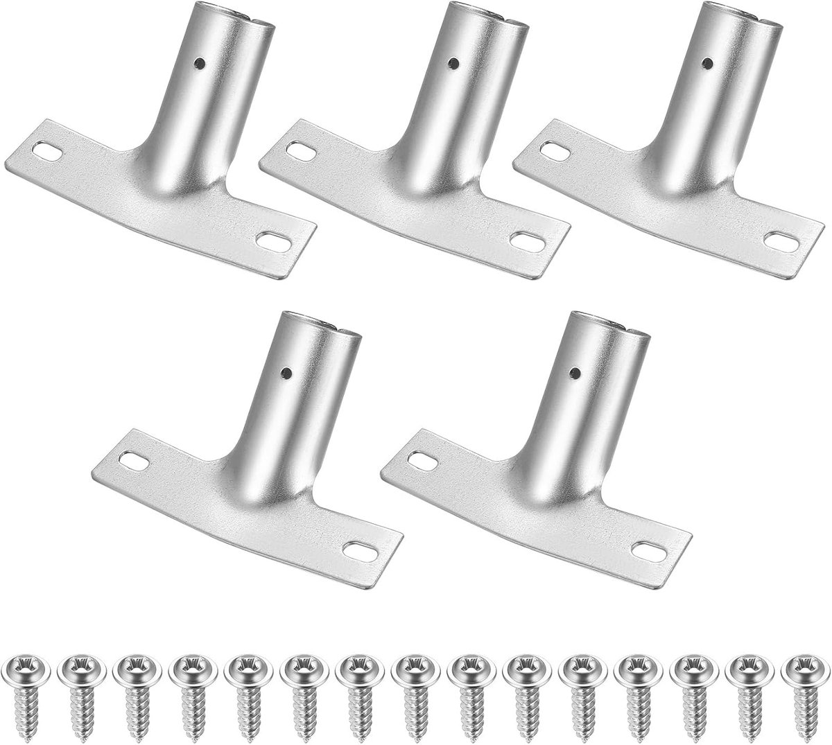 Broom Brackets Set van 5 - Metaal voor bezemstelen tot Ø 23.5mm - Inclusief 15 schroeven - Eenvoudige montage - SnelShoppen