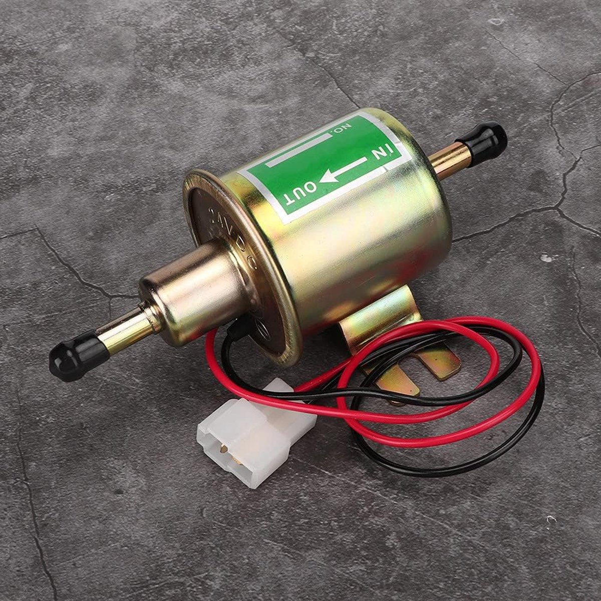 Brandstofpomp 24 V - Universele brandstofpomp - Eenvoudige installatie - Geschikt voor auto en boot - SnelShoppen