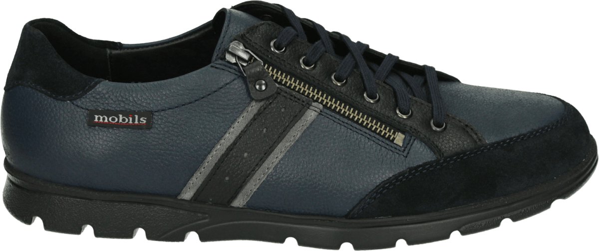 Mephisto Mobils - KRISTOF VELSPORT - Vrije tijdsschoenenHeren veterschoenHeren sneakersCasual - Kleur: Blauw - Maat: 43.5