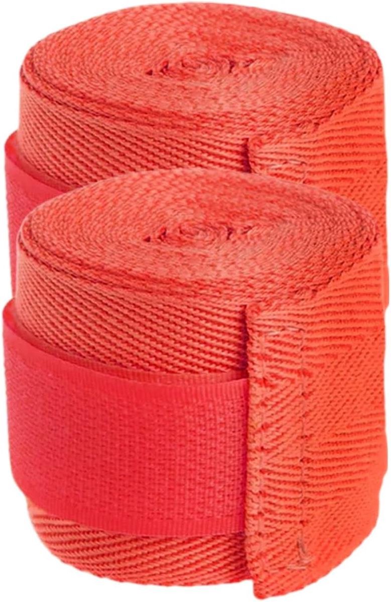 Boksbandage - Handwikkels Vechtsport - Pols Stabiliseren - Ademend Katoen - 3 meter - Rood