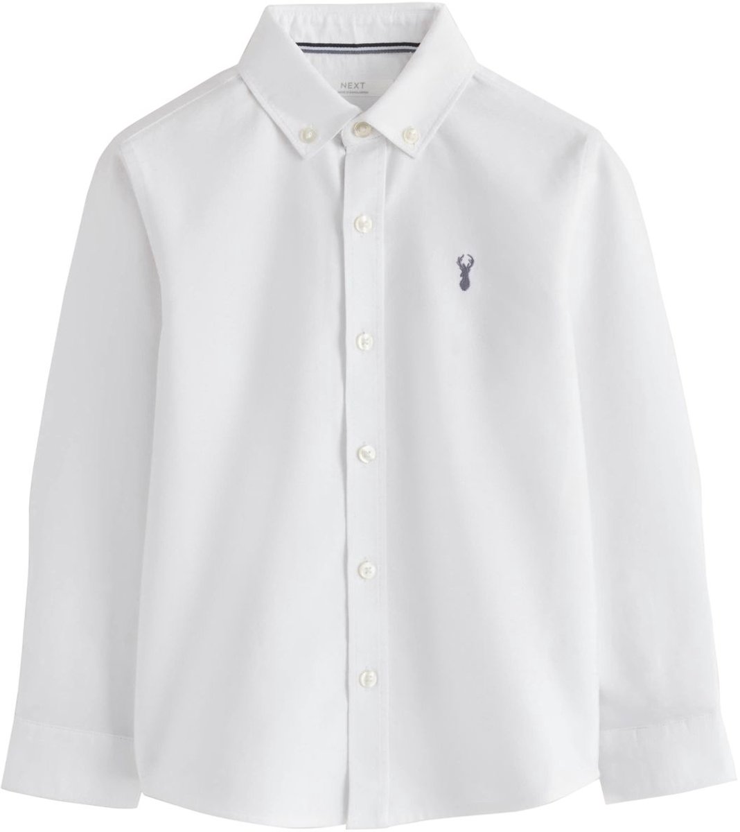 Next - Jongens - Premium Oxford overhemd, enkel - Wit
