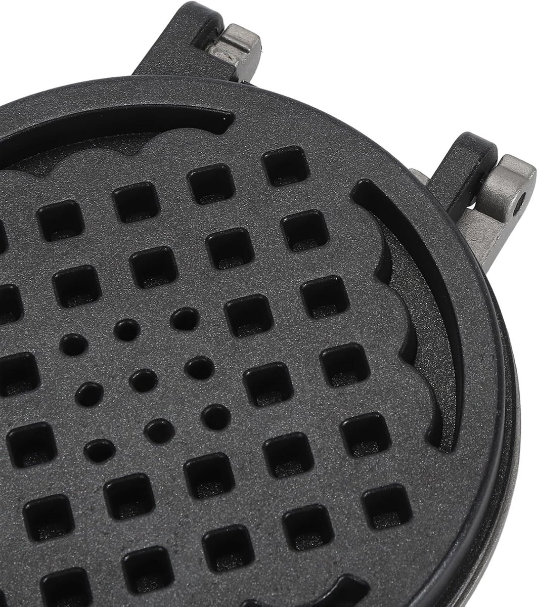 Wafelijzer Pan - Bakvorm Keuken - Ontbijt Maken - Antiaanbaklaag - 36 x 14 cm - Zwart