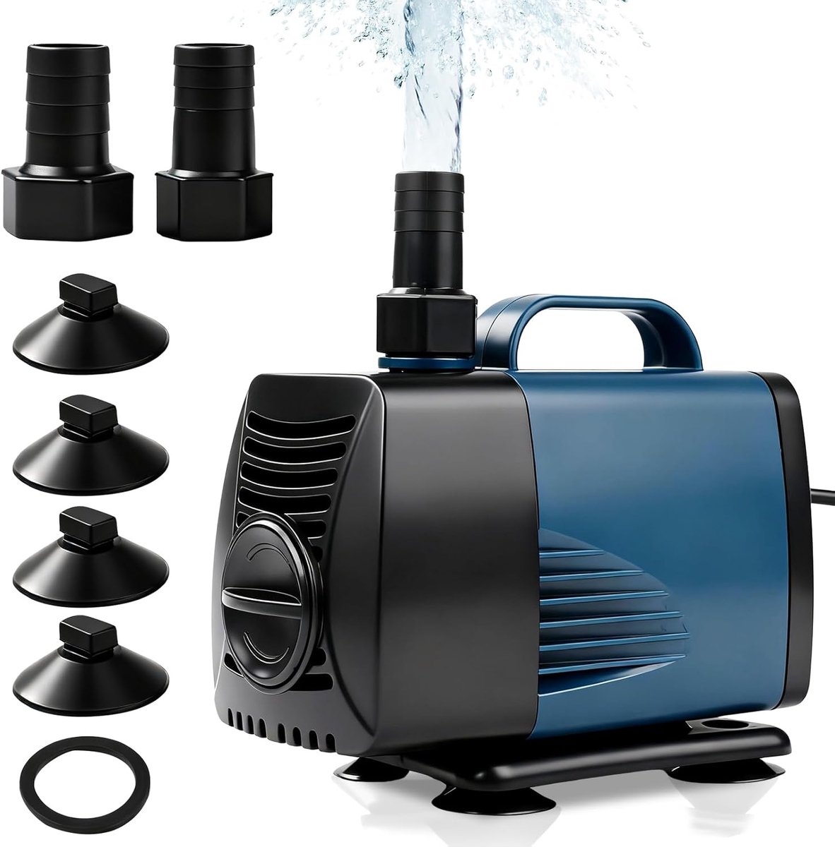 Onderwaterpomp 60 W - Compact en Stil - 4000 L/H Doorstroomcapaciteit - Geschikt voor Vijvers en Afvalwater - SnelShoppen