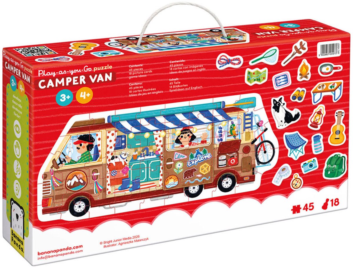 Banana Panda - Play-as-you-go Puzzel Camper - 45st..
