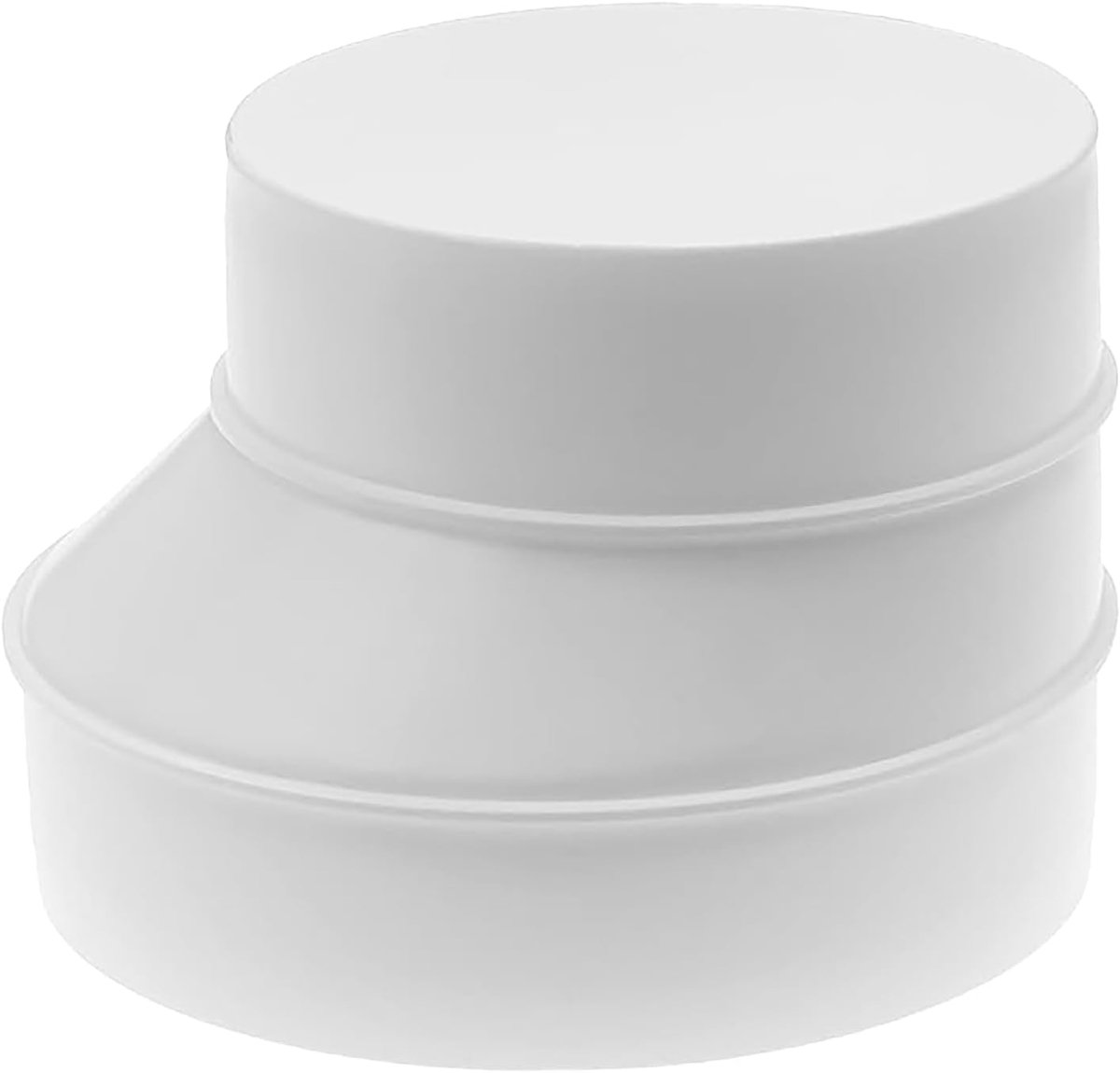Duct reducer 150mm naar 125mm - PVC/ABS kunststof - weerbestendig - perfect voor ventilatiesystemen - SnelShoppen