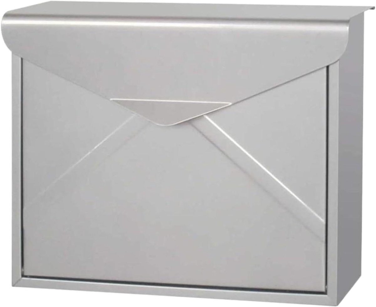 Brievenbus Muurbevestiging - Postbus Buiten - Post Veilig Ontvangen - Afsluitbaar Met Slot - 38 x 12.5 x 29.4 cm