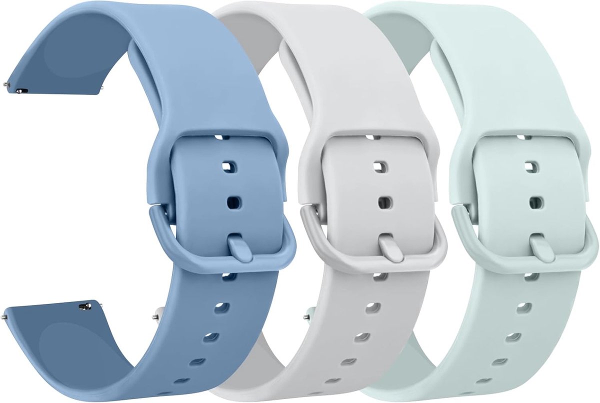 Siliconen Horlogeband 20mm - Zacht Silicone - Verstelbaar - Ideaal voor elke gelegenheid - SnelShoppen