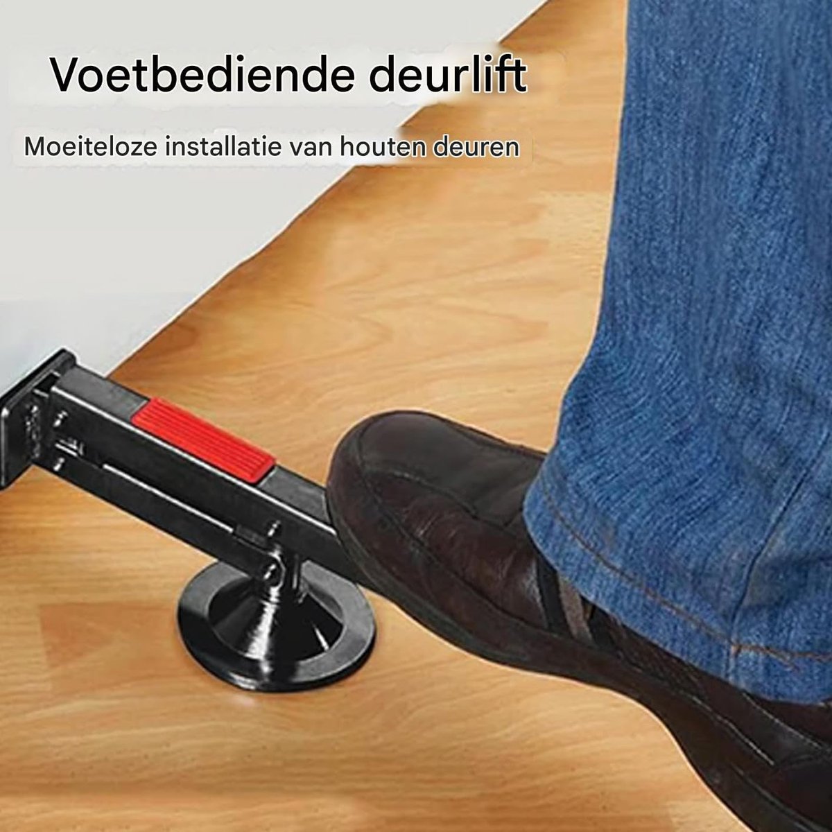 Deur Lifter - Gereedschap Plafondplaten - Deuren Plaatsen - Voetbediend - 33 cm - Enkel Kenmerk