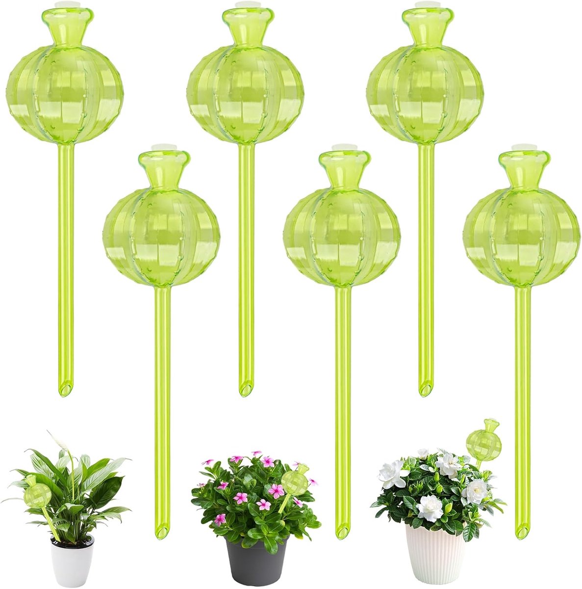Automatische irrigatieballen 6 stuks - Voor kamerplanten en potplanten - Ideaal voor binnen en buiten - SnelShoppen