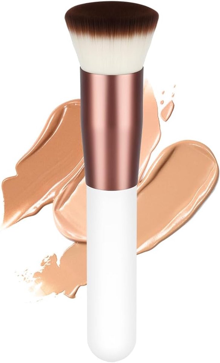 Foundation Make-Up Kwast - Kabuki Hoge Dichtheid - Multifunctioneel - Voor Vlekkeloze Applicatie - ShopVlot