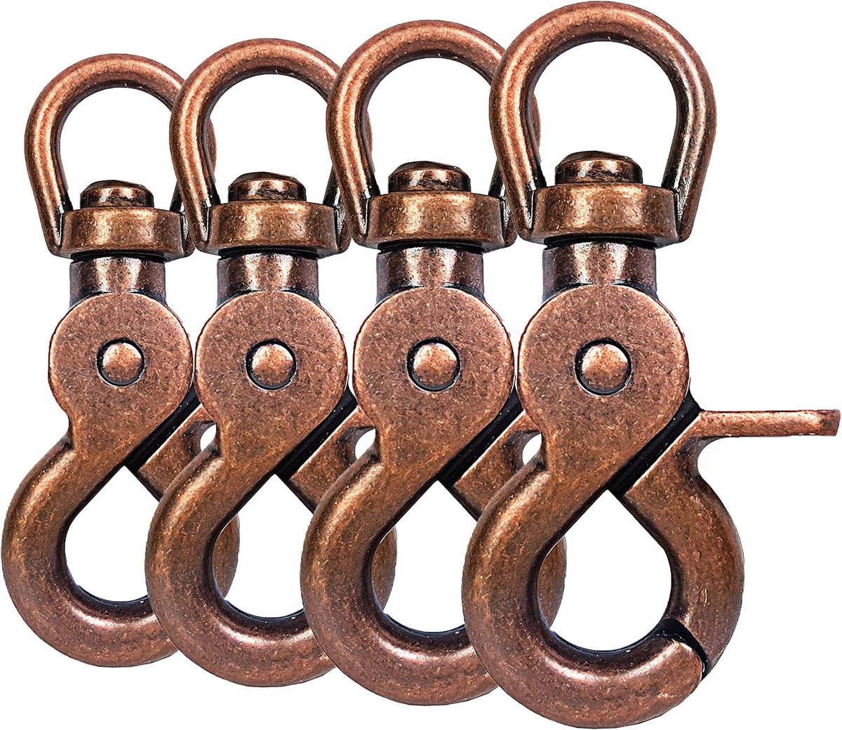 Scissor karabijnhaak 61 mm - zinkdrukgietwerk - draaikop - ideaal voor hondenriemen - ShopVlot