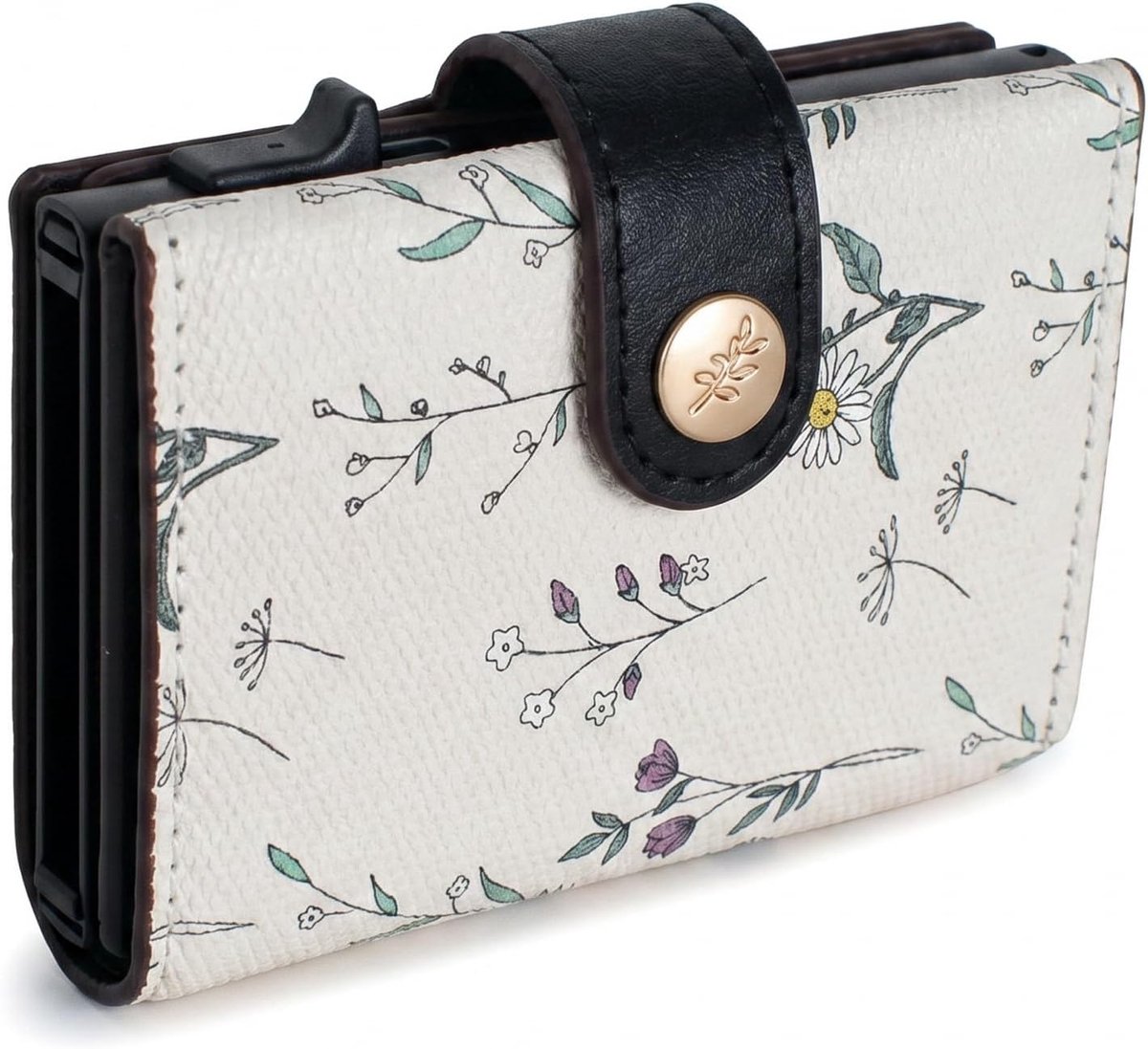 Kaartenetui dames - slim wallet - PU-leer - RFID-bescherming voor veilig gebruik - ShopVlot