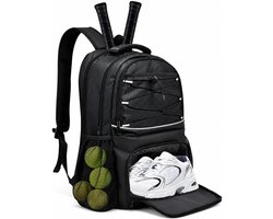 Tennisrugzak met Schoencompartiment - Grote Capaciteit - Multifunctionele Sporttas - Ideaal voor Tennis en Pickleball - ShopVlot