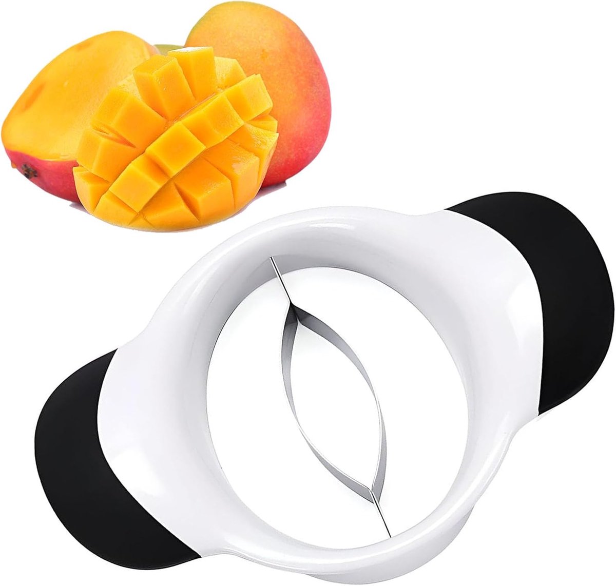 Mango snijder - roestvrij staal - ergonomische handgrepen - ideaal voor het delen van mango's - ShopVlot