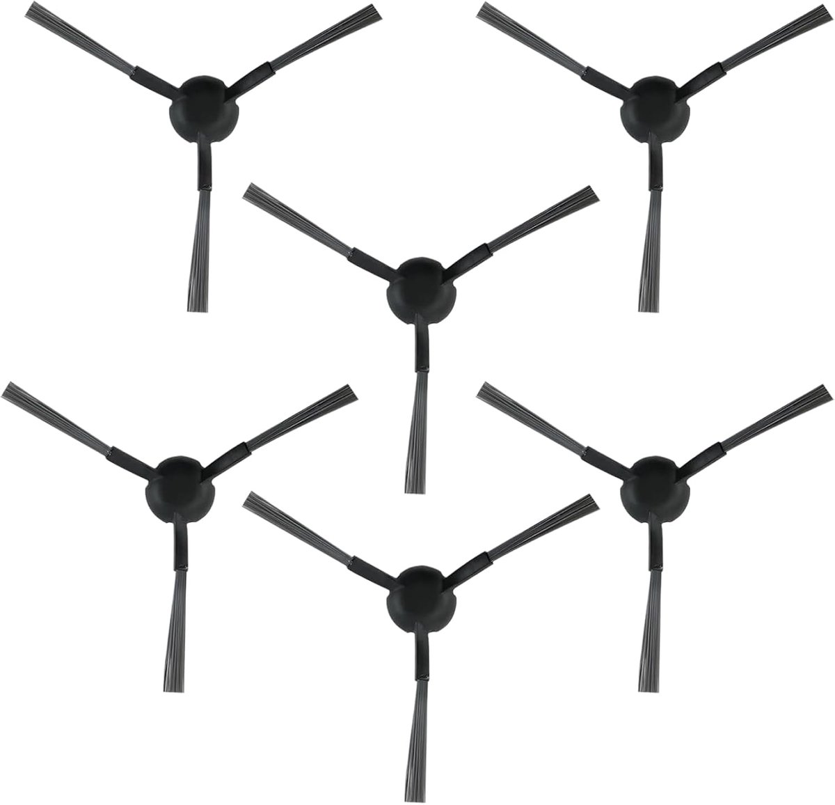 Zijborstels set van 6 - zachte siliconen - vervangend voor Dreame X30 en L10s Pro - optimale prestaties - ShopVlot