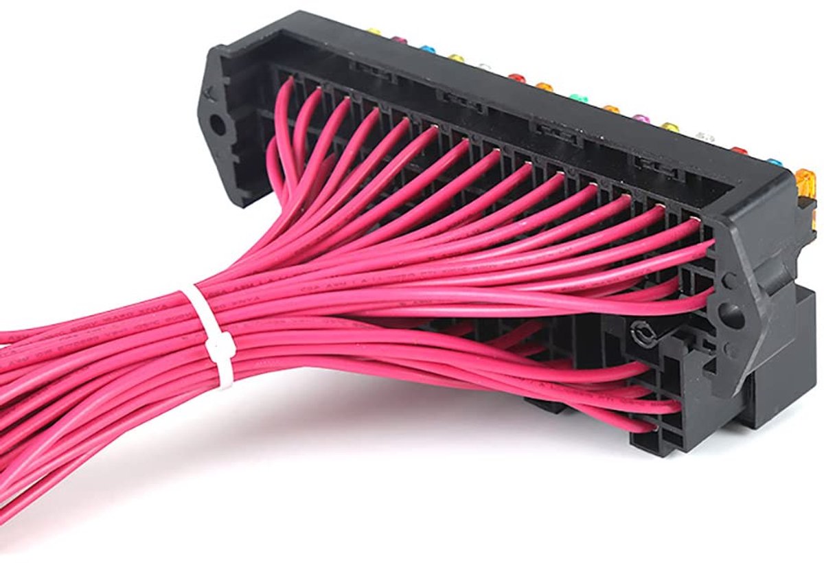 Auto relais zekeringbox 15 slots - 4 relais 12V 80A - stofdichte socket - veelzijdig toepasbaar - ShopVlot