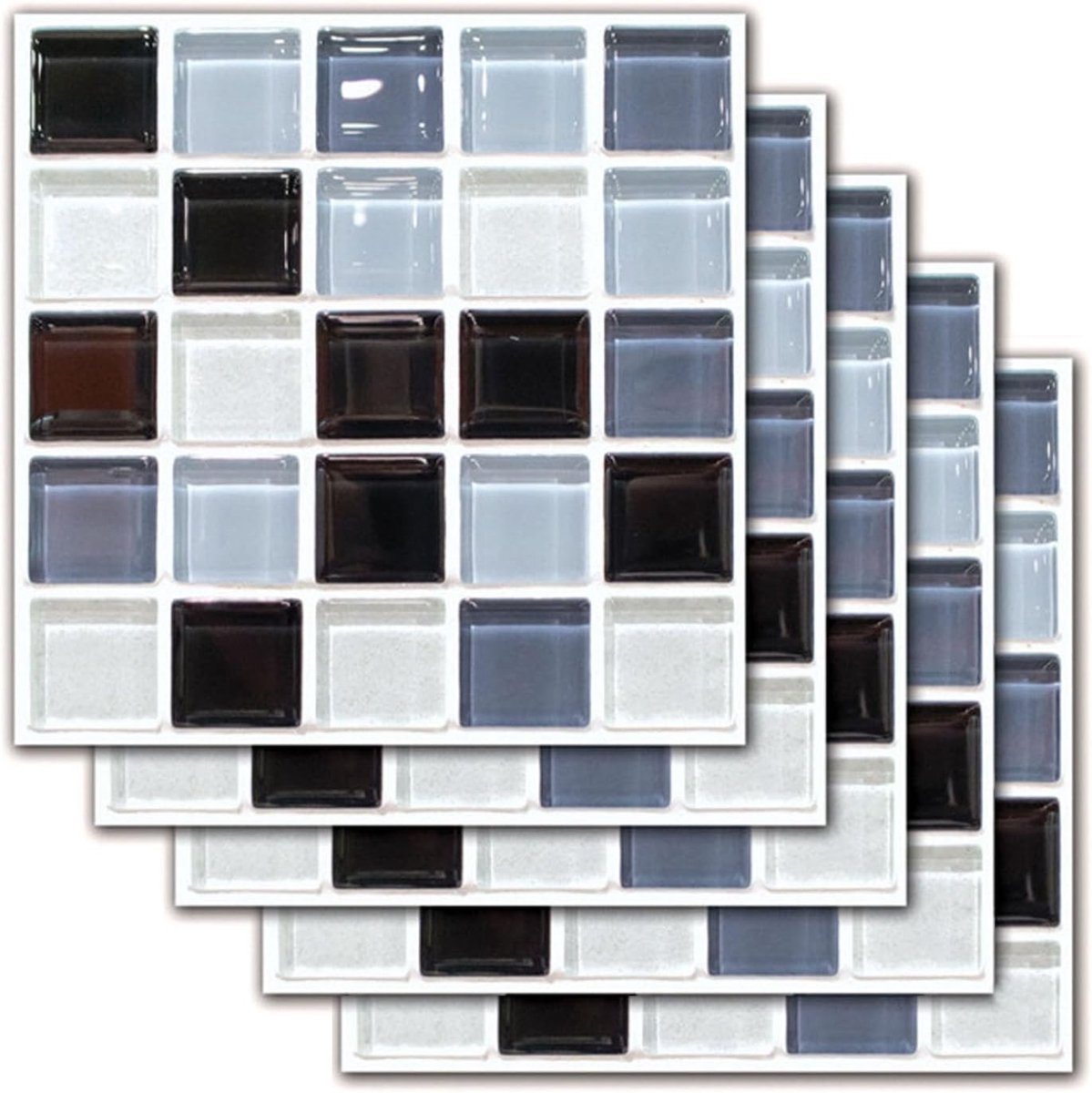 Tegelstickers 30 stuks - Mosaïek Wandtegelstickers - PVC Waterdicht - Eenvoudig te plakken - ShopVlot