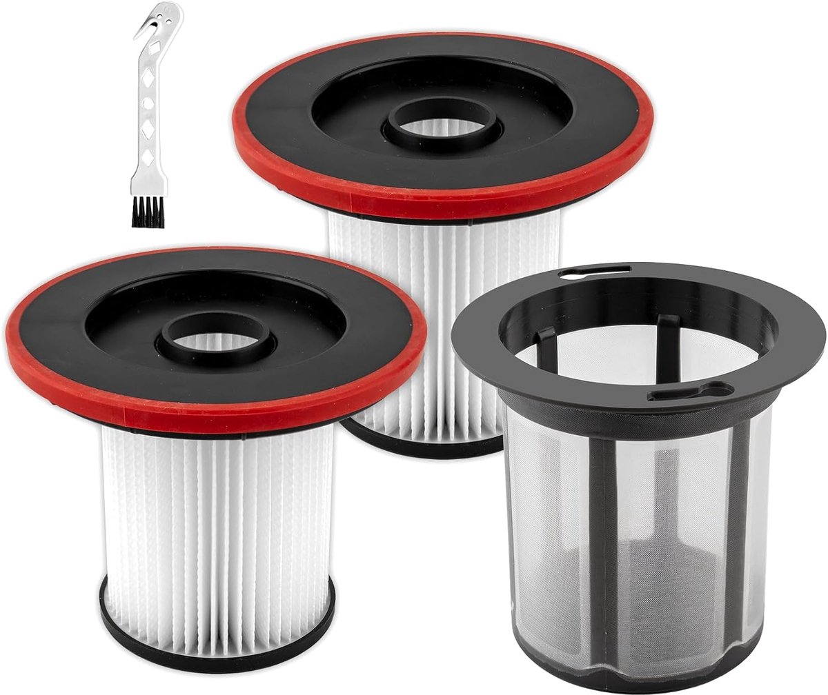 HEPA-filters voor Bosch Unlimited 6 - 4 stuks - inclusief voorfilter en borstel - optimale luchtkwaliteit - ShopVlot