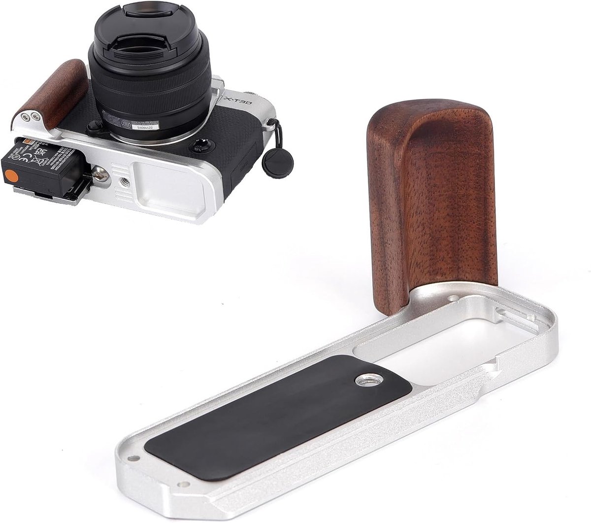 L-beugel camera houder - metalen handgreep - snelontkoppelplaat Arca - voor Fujifilm X-T30 II/X-T30/X-T20 - ShopVlot