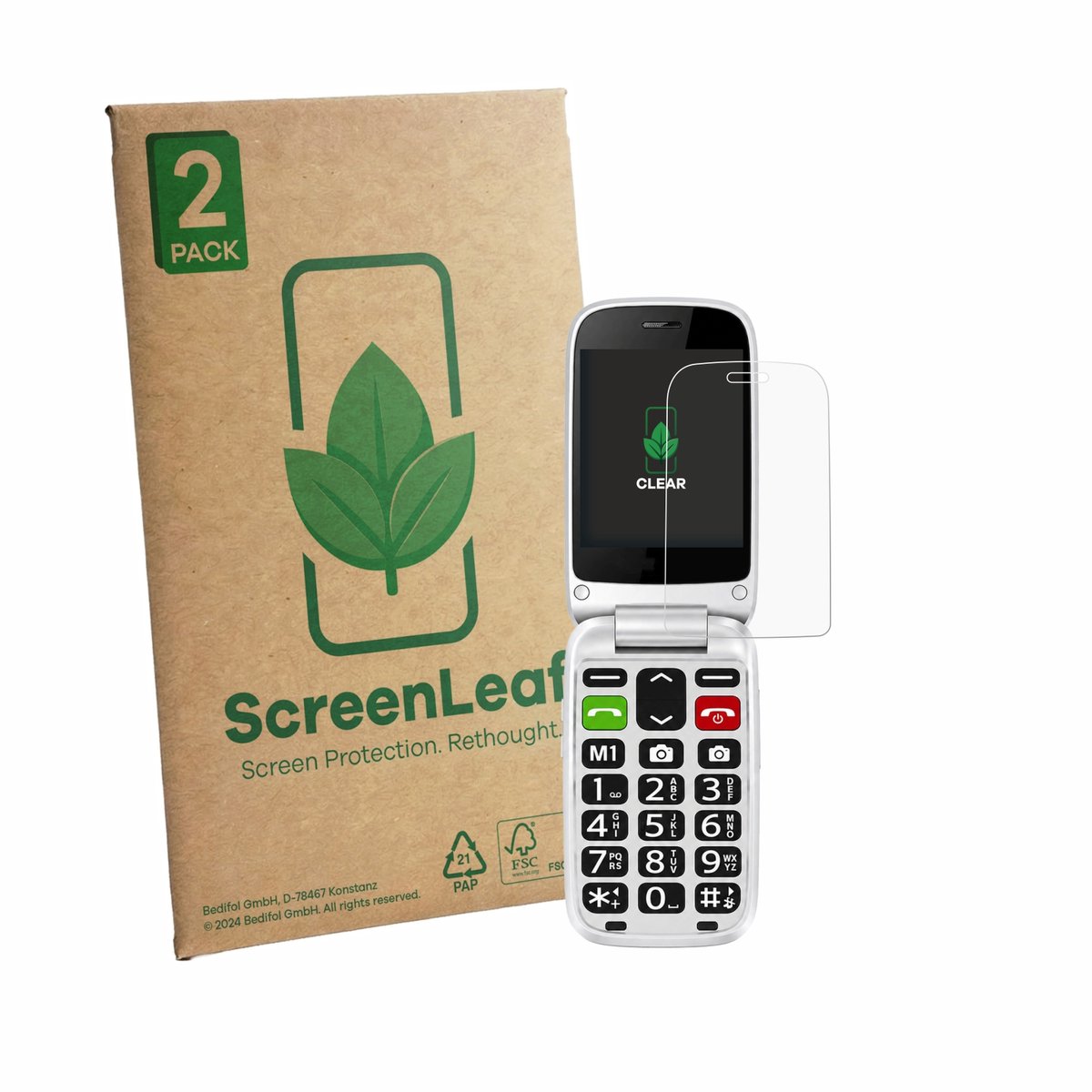 2 Stuks Screenprotector voor true S70 - Hoogwaardige Beschermfolie transparant