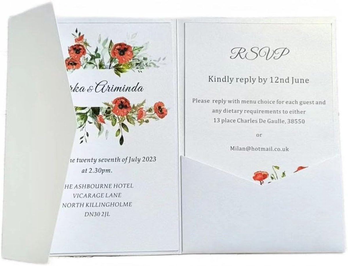 Uitnodigingsenveloppen 25 stuks - glanzend parelmoer papier - stevig en luxe - perfect voor bruiloften - ShopVlot